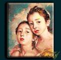 Krif 363 Artist's Daughter tapestry from the painting by Gainsborough