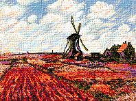 Krif # 411 - Tulips in Holland (Monet)