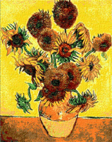 Krif # 454 - Vessel with Sunflowers (Van Gogh)