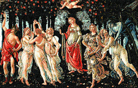 Krif 461 - The Spring tapestry canvas from the painting by Botticelli