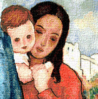 Krif # 522 - Mother and Child (Tonitza)