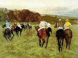 Krif # 530 - Horses in Longchamps (Degas)
