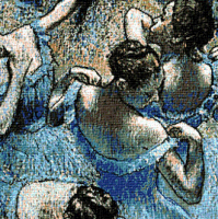 Krif # 535 - Blue Dancers (Degas)