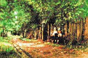 Krif # 584 - Girls working over the gate (Grigorescu)