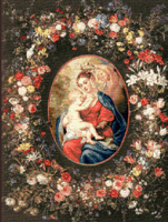 Krif # 1018 - The Virgin & Child in a Garland