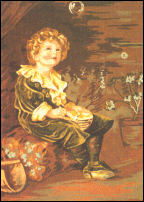 Gobelin 14.792 Bubbles tapestry from the painting by Millais