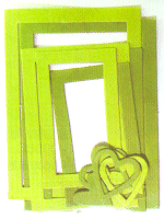 Green Rectangular Paper Frame