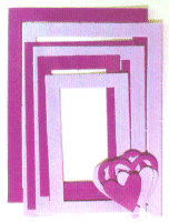 Violet Rectangular Paper Frame