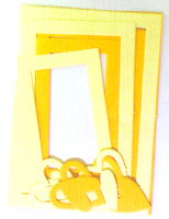 Yellow Rectangular Paper Frame