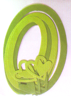 Green Oval Paper Frame