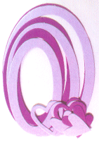 Violet Oval Paper Frame