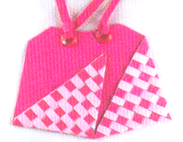 Pink Woven Tags
