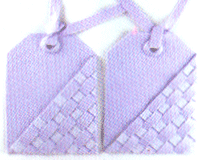 Violet Woven Tags