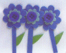 Blue Button Flowers