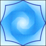 Octagon Blue Iris