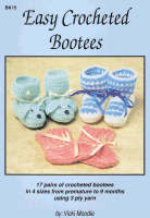 Easy Crocheted Bootees