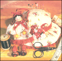 Pin Cushion Hat & Scissor Dolly