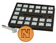 Metal Alphabet Stamp Set - 0.5"